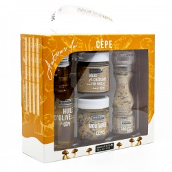 Coffret Condiments 4 Produits Autour du Cèpes