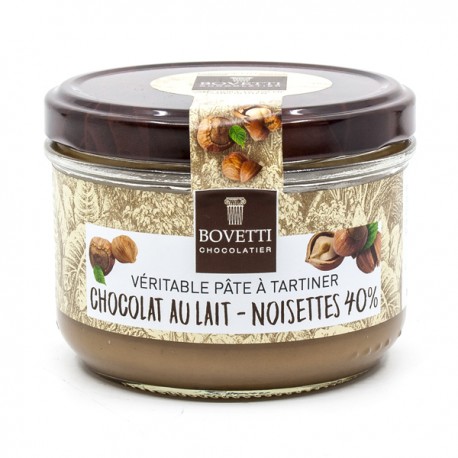 Pâte à Tartiner Véritable Chocolat au Lait et Noisettes 200g